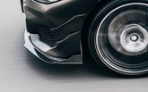 BMW 8 Series M850 840 (With M-Package Bumper) G14 G15 G16 2018 2019 2020 2021 2022 2023 2024 with Aftermarket Parts - V1 Style Front Canards Pre-preg Carbon Fiber from TAKD Carbon
